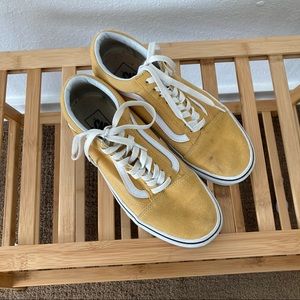 Yellow Lightly Worn Vans Old Skool Sk8 Sneakers